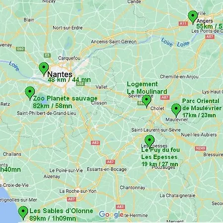 Detente Au Moulinard A 4 Minutes De Cholet Dom wakacyjny *